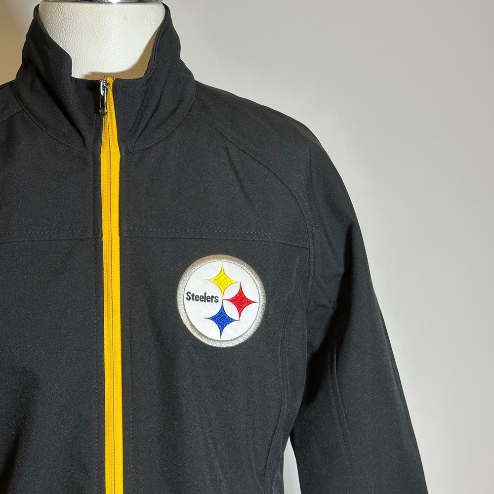 Pittsburgh Steelers NFL Football Softshell Performance Jacket Womens Size Medium - Picture 2 of 12